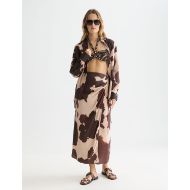 Picture of SCOTCH&SODA WOMEN'S LINEN BLEND PRINTED SHIRT IN MULTICOLOUR 5