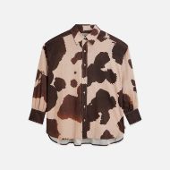 Picture of SCOTCH&SODA WOMEN'S LINEN BLEND PRINTED SHIRT IN MULTICOLOUR 1