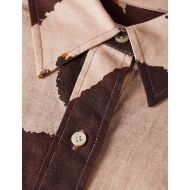 Picture of SCOTCH&SODA WOMEN'S LINEN BLEND PRINTED SHIRT IN MULTICOLOUR 3