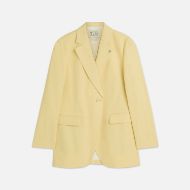 Picture of SCOTCH&SODA WOMEN'S RELAXED SINGLE BREASTED BLAZER IN YELLOW 1