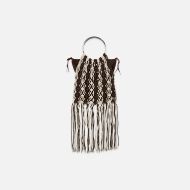 Picture of SCOTCH&SODA WOMEN'S MACRAMÉ BAG IN BROWN 1