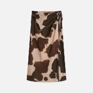 Picture of SCOTCH&SODA WOMEN'S LINEN WRAP SKIRT IN MULTICOLOUR 1