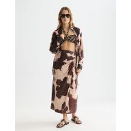 Picture of SCOTCH&SODA WOMEN'S LINEN WRAP SKIRT IN MULTICOLOUR 7