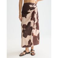 Picture of SCOTCH&SODA WOMEN'S LINEN WRAP SKIRT IN MULTICOLOUR 4