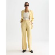 Picture of SCOTCH&SODA WOMEN'S EDIE - HIGH RISE WIDE LEG PANTS IN YELLOW 7