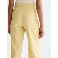 Picture of SCOTCH&SODA WOMEN'S EDIE - HIGH RISE WIDE LEG PANTS IN YELLOW 6