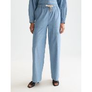 Picture of SCOTCH&SODA WOMEN'S NOA - BLUE MOON INDIGO LIGHTWEIGHT PANT IN BLUE 4