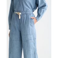 Picture of SCOTCH&SODA WOMEN'S NOA - BLUE MOON INDIGO LIGHTWEIGHT PANT IN BLUE 6