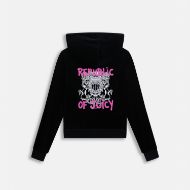 Снимка на JUICY COUTURE ДАМСКИ СУИТШЪРТ JUICY ROBYN HOODIE BLACK 2