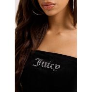 Picture of JUICY COUTURE WOMEN'S BANDEAU RUFFLE DRESS BLACK 6
