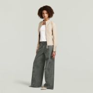 Picture of G-STAR WOMEN'S LYNN LEATHER BIKER JACKET IN CREAM 5