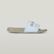 Picture of G-STAR WOMEN'S CART V BLK SLIDES LIGHT OLIVE/LIGHT BLUE 4