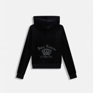 Снимка на JUICY COUTURE ДАМСКИ СУИТШЪРТ GOTHIC CROWN ROBERTSON HOODIE BLACK 2