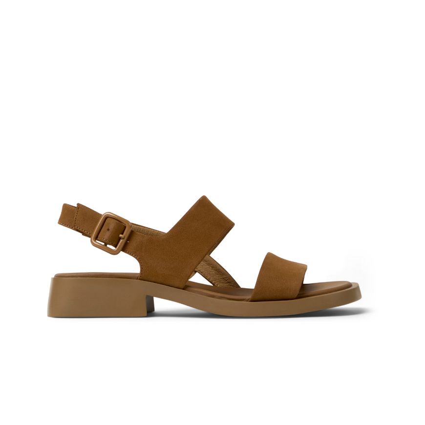 Picture of CAMPER WOMEN'S DANA FLAT SANDAL IN BROWN