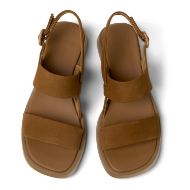 Picture of CAMPER WOMEN'S DANA FLAT SANDAL IN BROWN 3