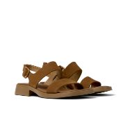 Picture of CAMPER WOMEN'S DANA FLAT SANDAL IN BROWN 2