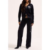 Picture of JUICY COUTURE WOMEN'S GOTHIC CROWN OG STRAIGHT LOW RISE BLACK 4