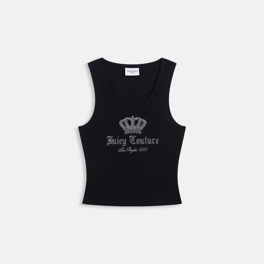 Picture of JUICY COUTURE WOMEN'S GOTHIC CROWN VEST BLACK