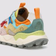 Picture of FLOWER MOUNTAIN WOMEN'S YAMANO 3 WOMAN SUEDE AND TECHNICAL FABRIC SNEAKERS - FUCHSIA-PINK-MULTI 5