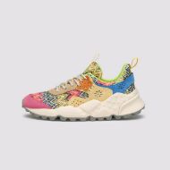 Снимка на FLOWER MOUNTAIN ДАМСКИ ОБУВКИ KOTETSU WOMAN SUEDE AND WEAVED FABRIC SNEAKERS - FUCHSIA-AZURE-YELLOW 1