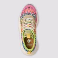 Снимка на FLOWER MOUNTAIN ДАМСКИ ОБУВКИ KOTETSU WOMAN SUEDE AND WEAVED FABRIC SNEAKERS - FUCHSIA-AZURE-YELLOW 2