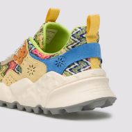 Снимка на FLOWER MOUNTAIN ДАМСКИ ОБУВКИ KOTETSU WOMAN SUEDE AND WEAVED FABRIC SNEAKERS - FUCHSIA-AZURE-YELLOW 5
