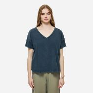 Снимка на DIRTY LAUNDRY ДАМСКИ ТОП OVERSIZED V-NECK T-SHIRT VINTAGE BLUE 1
