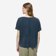 Снимка на DIRTY LAUNDRY ДАМСКИ ТОП OVERSIZED V-NECK T-SHIRT VINTAGE BLUE 3