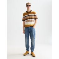 Снимка на SCOTCH&SODA МЪЖКА БЛУЗА STRUCTURED STRIPED KNITTED POLO В КАФЯВО 7