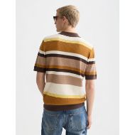 Снимка на SCOTCH&SODA МЪЖКА БЛУЗА STRUCTURED STRIPED KNITTED POLO В КАФЯВО 5