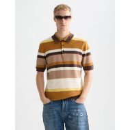 Снимка на SCOTCH&SODA МЪЖКА БЛУЗА STRUCTURED STRIPED KNITTED POLO В КАФЯВО 4