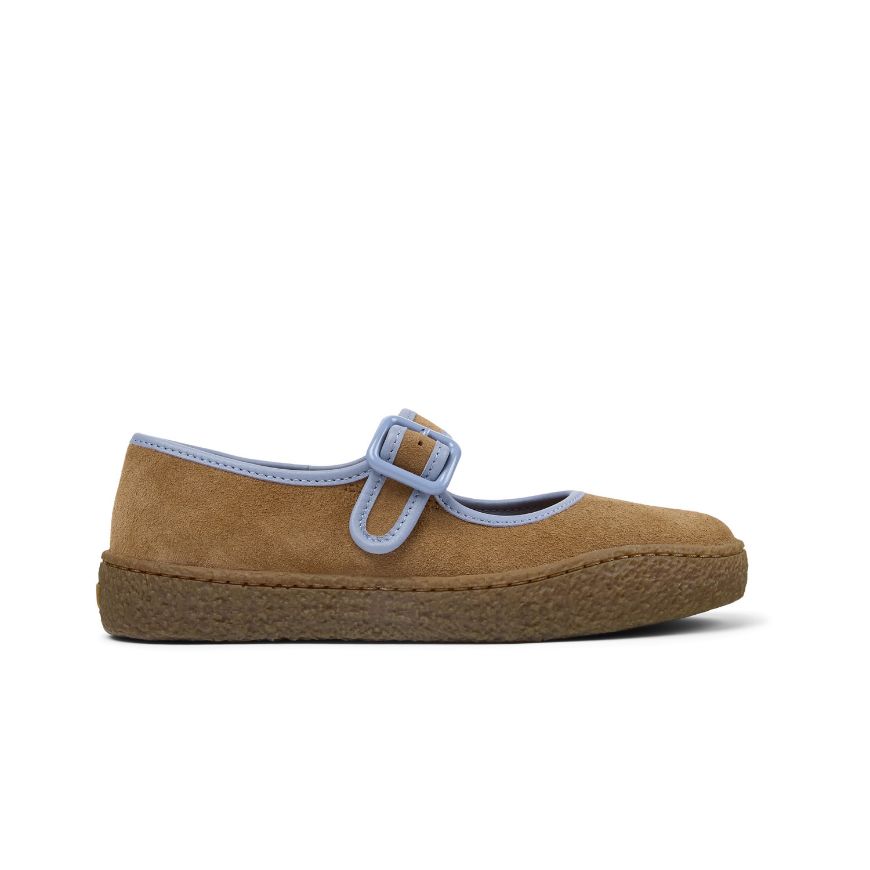 Picture of CAMPER WOMEN'S PEU TERRENO BALLERINAS IN BROWN