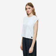 Picture of DIRTY LAUNDRY WOMEN'S BOXY T-SHIRT WITH SLEEVE DETAIL IN WHITE 2