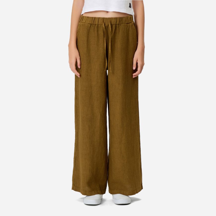 Picture of DIRTY LAUNDRY WOMEN'S LINEN PANTS IN OLIVE