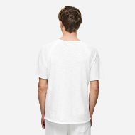 Picture of DIRTY LAUNDRY MEN'S RAGLAN T-SHIRT WITH RAW EDGES IN WHITE 3