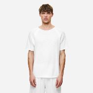 Picture of DIRTY LAUNDRY MEN'S RAGLAN T-SHIRT WITH RAW EDGES IN WHITE 1
