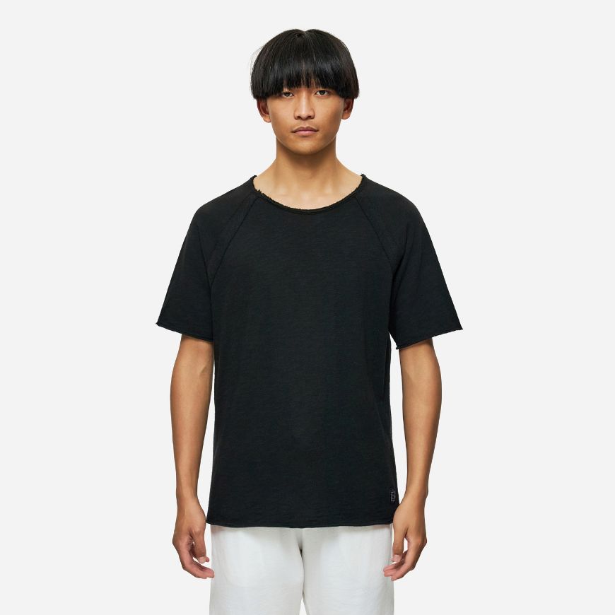 Снимка на DIRTY LAUNDRY МЪЖКА БЛУЗА RAGLAN T-SHIRT WITH RAW EDGES В ЧЕРНО