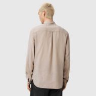 Picture of ALLSAINTS MEN'S ASHI LONG SLEEVE SHIRT IN SANDSTONE BROWN 2