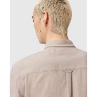Picture of ALLSAINTS MEN'S ASHI LONG SLEEVE SHIRT IN SANDSTONE BROWN 3