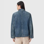 Picture of ALLSAINTS MEN'S MUKESH EMB JACKET IN MID INDIGO 2