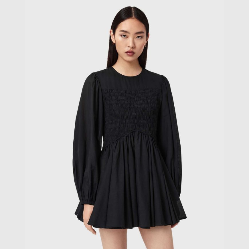 Picture of ALLSAINTS WOMEN'S CHIA DRESS IN BLACK