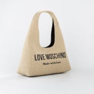 Picture of LOVE MOSCHINO WOMEN'S HOBO BAG CANVAS SIGNATURE LOVE IN BEIGE 2