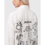 Picture of ALLSAINTS WOMEN'S SPARROW SHIRT IN WHITE 3