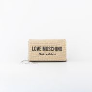 Picture of LOVE MOSCHINO WOMEN'S SMART DAILY BAG CANVAS SIGNATURE LOVE IN BEIGE 1