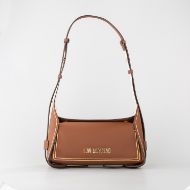 Picture of LOVE MOSCHINO WOMEN'S SHOULDER BAG STITCHED LOVE IN BROWN 1