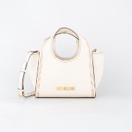 Picture of LOVE MOSCHINO WOMEN'S MINI SHOPPING BAG STITCHED LOVE IN IVORY 1