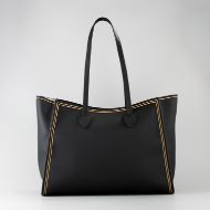 Picture of LOVE MOSCHINO WOMEN'S SHOPPING BAG STITCHED LOVE IN BLACK 3
