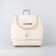 Picture of LOVE MOSCHINO WOMEN'S BACKPACK STITCHED LOVE IN IVORY 1