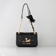 Picture of LOVE MOSCHINO WOMEN'S SHOULDER BAG WITH FROG ACCESSORY IN BLACK 1