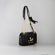 Picture of LOVE MOSCHINO WOMEN'S SHOULDER BAG WITH FROG ACCESSORY IN BLACK 2